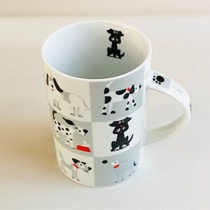 Chequered Pets Coffee Mug Dogs Design Fine Porcelain Rayware UK